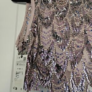 Zara 2 pieces sequin set - Size medium New with Tags